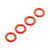O-Ring P-5 4.5x1.5mm Red (4)