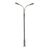 Éclairage public LED Lampes fouet blanc froid 3 pièces