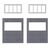 2 Wandelemente mit horizontalen Fenstern  Goldbeck