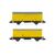 AZVI 2 gedeckte Güterwagen gelb J2 + J3 Ep.V-VI, 2 image