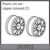 Plastic rim set - copper-coloured (2)