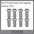M2.6*8 pan head selt-tapping screws (10)