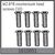 M2.6*8 countersunk head screws (10)