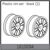 Plastic rim set - black (2)