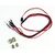 LED mis en blanc/rouge avec support en aluminium