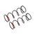 Shock springs (red/68mm/86.1gf/2pcs)