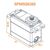 SERVO High Voltage High Torque Metal Gear Race Servo 1/8, 3 image