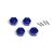 Aluminium 14mm Sechskant Nabensatz (Blau/4Stk)