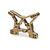 Aluminium Stoßdämpferbrücke vorne (Gold), 2 image