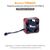 Ventilateur aluminium 25x25mm 32000rpm 5.8-8.5V Black & Red, 7 image