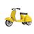 Primo Classic Ride-on jaune, 4 image