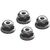 AR708008 Flanged Nyloc Locknut 4mm Si lver (4), 2 image