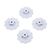 Hazard - SC10.2 / SC10 4x4 - wheel dish - 4pc. - (white) - fits 3344 wheel