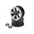 Hustle - 1.9 Vaterra Ascender 12mm glue-on wheel - (black w/ silver face plating) - 2pc., 2 image
