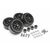 4-BRW780902BK-1.9 Aluminum Beadlock Wheels KRAIT with 8mm Wideners Black, 4pcs.