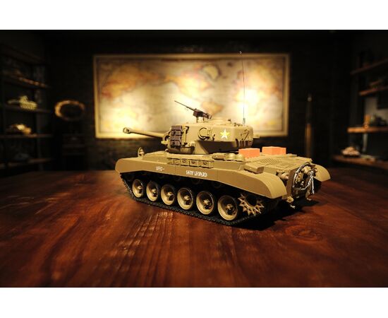 HL3838-1M-1:16 RTR U.S.A M26 Pershing RC Heavy Tank Incl. 2.4GHz Radio, Battery, Charger / Metal driving boxes