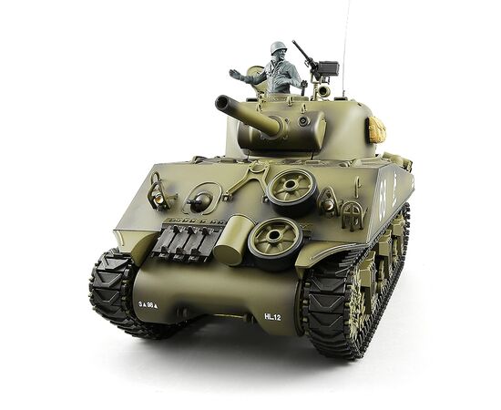 HL3898-1PRO-&quot;1:16 U.S.A M4A3 Sherman RC Main Battle Tank incl. 2.4GHz Radio, Battery, Charger / Metal driving be