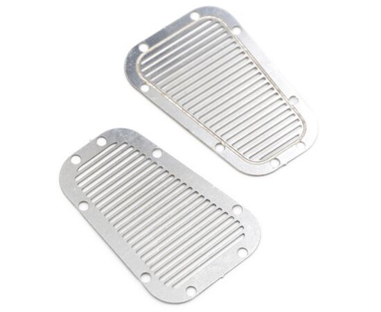 3-TRX4-021-Stainless Steel Front Hood Vent Plate for Traxxas TRX-4