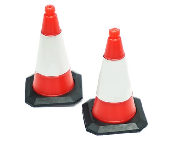 3-YA-0543-Scale Traffic Cone Accessory 4pcs 1/10