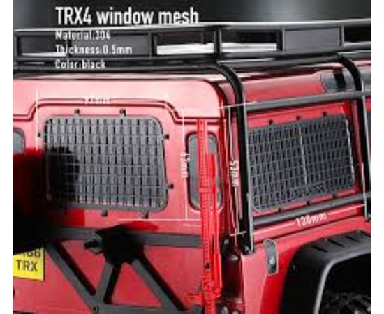 TDC-50857-Metal Window Mesh Protective Net Kit for Traxxas TRX-4