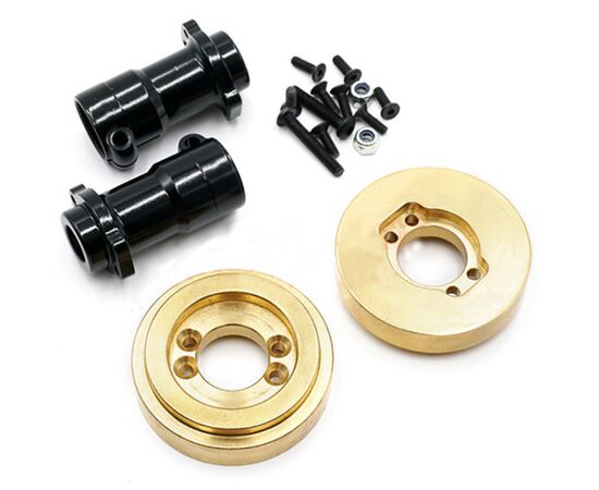 3-XS-SCX230087-Aluminum Rear Lockout Brass Control Weight 86g for Axial SCX10 II