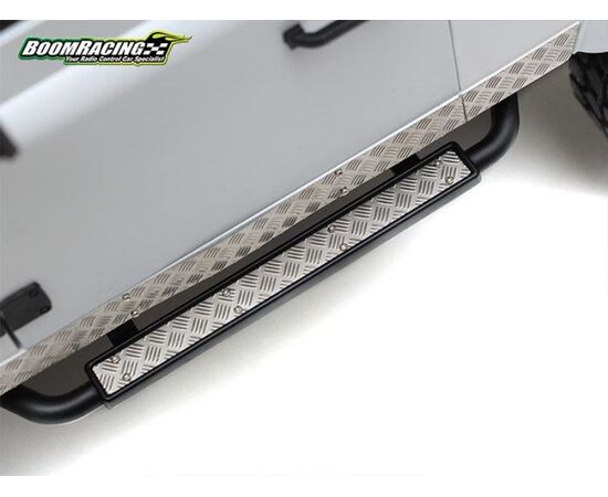 4-TRC/302219S-Stainless Steel Diamond Plate Accessory Pack for Defender Pickup Truck D90/D110 Silver