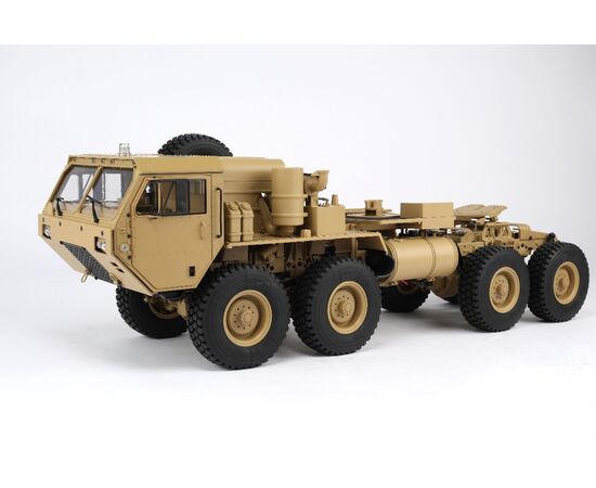 HG-P802-1/12 ARTR MILITARY 8x8 Truck, 16-Channel 2.4Ghz Radio, no Battery and Charger, Desert Yellow