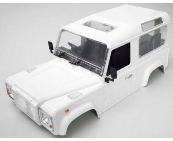 4-BR710069-1/10 unpainted Defender D90 Hard Plastic Body Kit with Interior Wheelbase 275mm