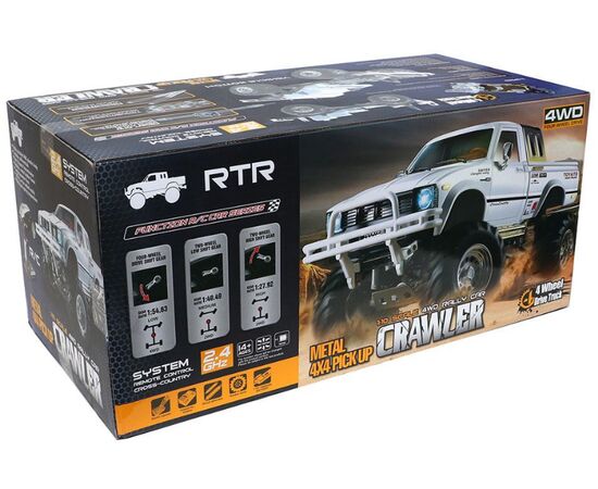 HG-P407-1/10 ARTR Super Truck 4x4, 3-speed Transmission, no Battery and Charger, Black