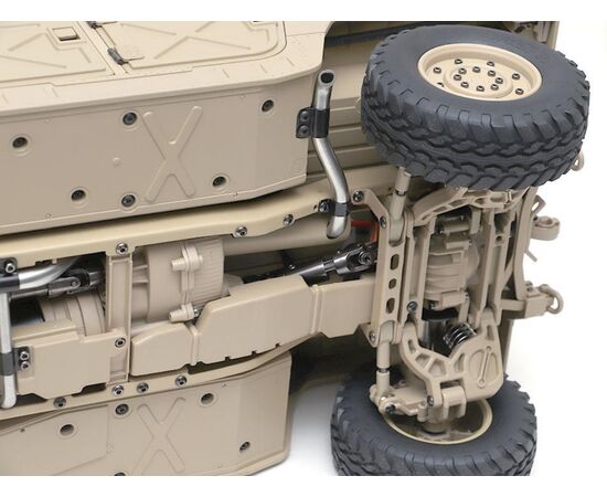 HG-P408PRCY-1/10 4WD US Military Crawler ARTR, with Pistol Radio, Desert Yellow