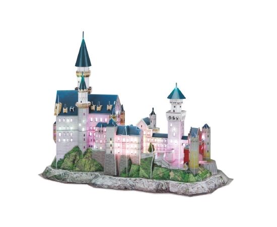 ARW90.00151-3D-Puzzle Schloss Neuschwanstein Multicolor LED