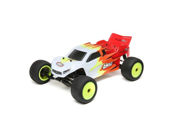 LEMLOS01015T1-MINI-T STADIUM Truck RTR 2WD 1:18 EP Red/White