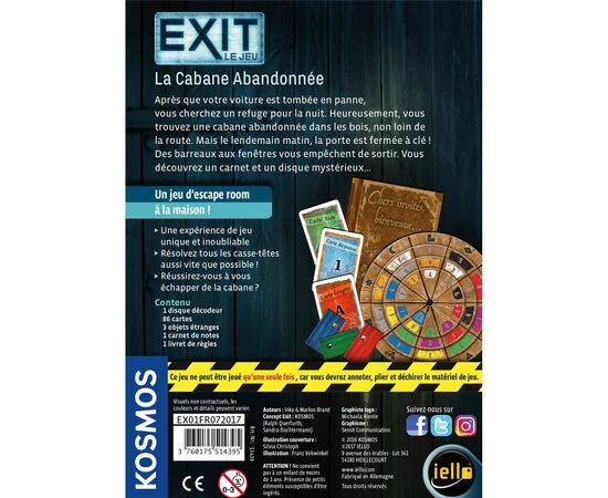 LEM51439-EXIT La Cabane Abandonn&eacute;e 12+/1-4
