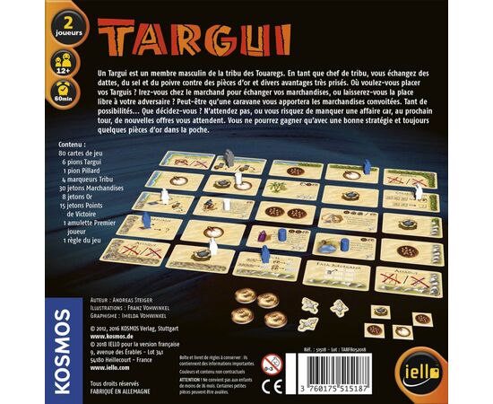 LEM51518-Targui jeu pour 2 joueurs 12+/2