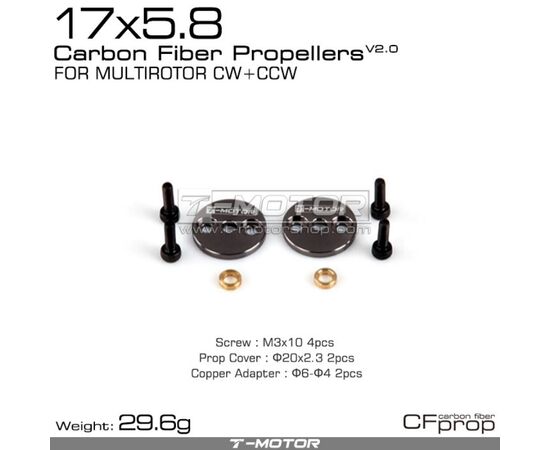 TMR17058-Carbon Fiber Prop CW &amp; CCW 17 x 5.8