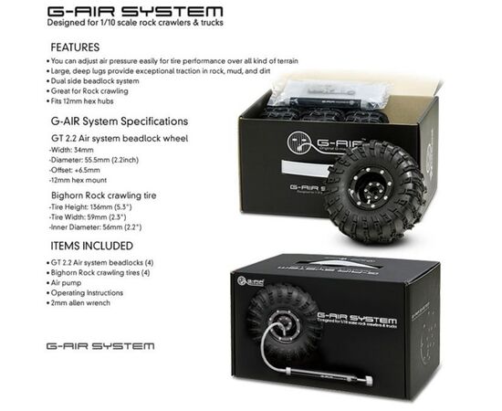GM70080-Gmade 2.2 G-air system (All in one box)