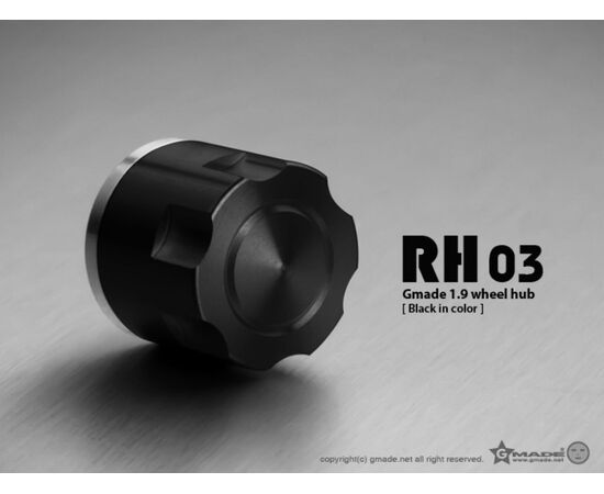 GM70134-Gmade 1.9 RH03 wheel hubs (Black) (4)
