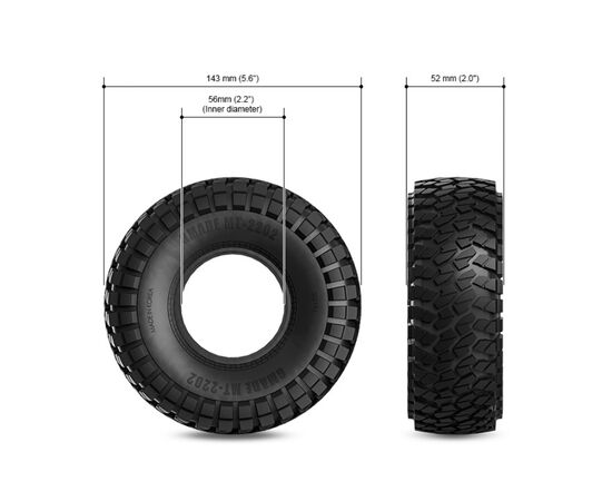 GM70524-Gmade 2.2 MT 2202 Off-road Tires (2)