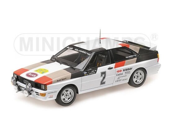 LEM155811102-AUDI Quattro - Audi Sport 1:18 Mikkola/Hertz Win. Swedish Rally 1981