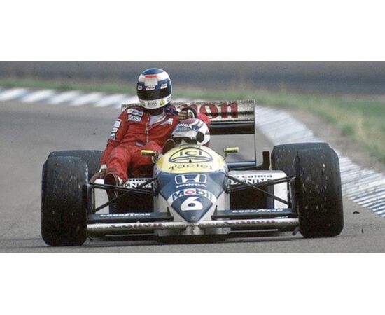 LEM410860106-WILLIAMS Honda FW11 1:43 German GP 1986Keke Rosberg riding on Ne
