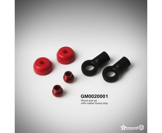 GM0020001-Gmade Shock End Set with Rubber Bump Stop&nbsp;