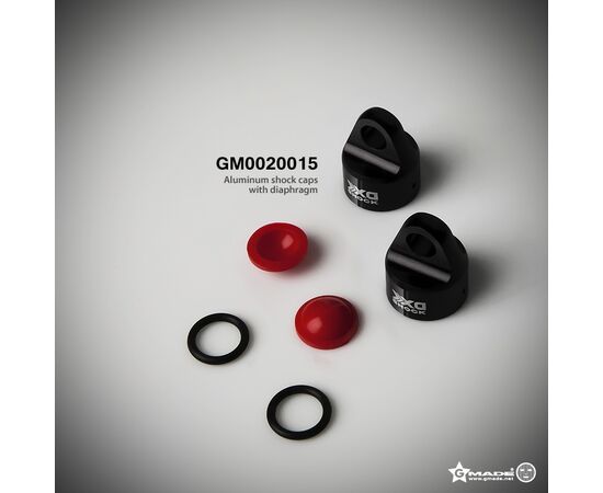 GM0020015-Gmade Aluminum XD Shock Caps with Diaphragms