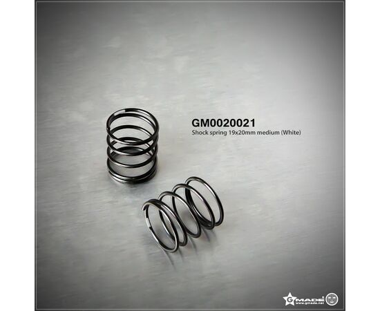 GM0020021-Gmade Shock Spring 19x20mm Mideum White (2)