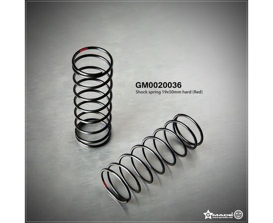 GM0020036-Gmade Shock Spring 19x50mm Hard Red (2)