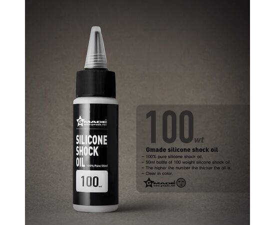 GM22600-Gmade Silicone Shock Oil 100 Weight 50ml&nbsp;