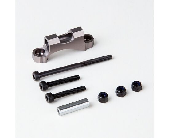 GM30022-Gmade Rear Upper Link Mount (Titanium Gray) for GS01 Axle