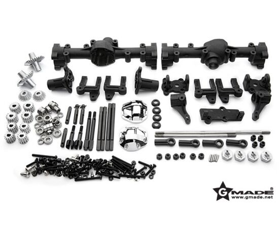 GM51100-Gmade R1 Front and Rear Portal Axle Set