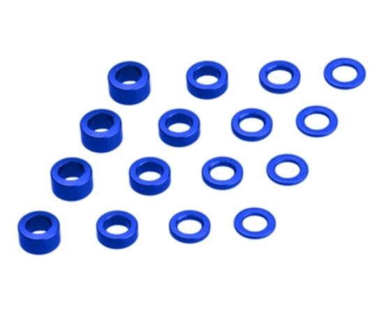 JC2237-JConcepts - Metric Washer Set (0.5/1/2/3mm Thickness) 16pces
