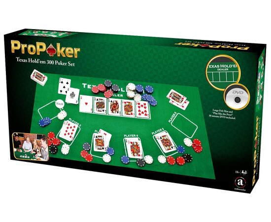LEM402D-ProPoker Set Texas Hold'em &amp; DVD 300x