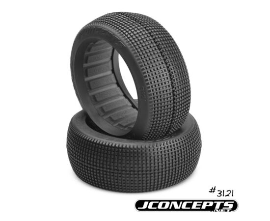 JC3121-03-Reflex - 8th Scale Buggy Tire - Aqua A2 medium-soft Compound (Pair)